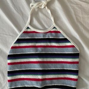 Zara Open Back Halter Tank Top